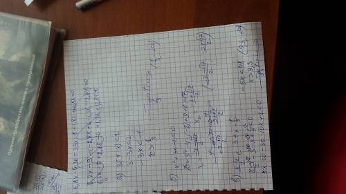 Решите неравенство : а.) 3(1-х)< 2, б.) -х²+3х-2< 0, в.)х-4/2< 3+х-1/5?