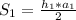 S_{1}= \frac{ h_{1}* a_{1} }{2}