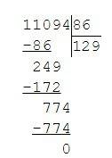 Спримером 17775+1601•508-11094: 86 если можно в столбик