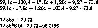 1)найдите значение выражения 29,1с-17,5с+1,26с-70,4 при с=6,1 2)сумма трех чисел 224.первое слагаемо