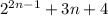 2^{2n-1}+3n+4