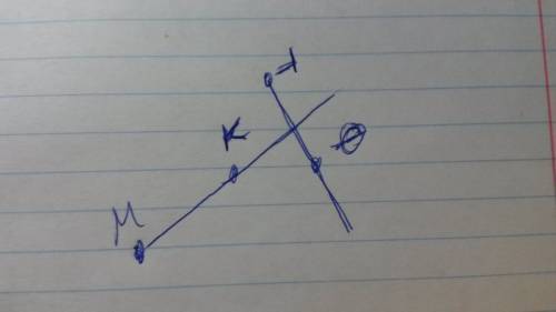Отметь на плоскосте точки м, к, т,и f так чтобы луч мк пересекал прямую тf а оуч тf не персекал прям