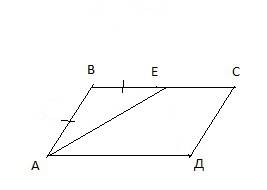 Abcd-паралелограм ab=be , e є bc довести що ae бісектрисаи