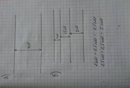 А)начертите с линейке две параллельные прямые,расстояние между которыми равно 4 см. б)начертите четы