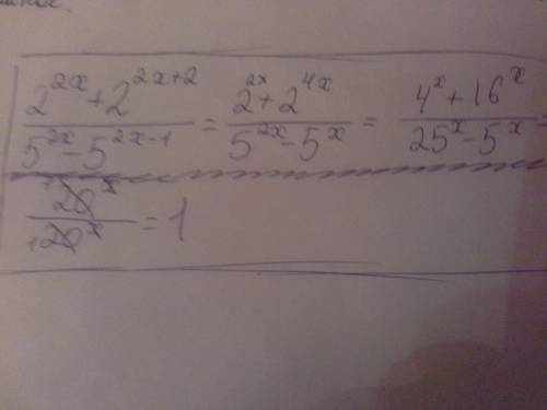 (2(в степени 2х)+2(в степени 2х+2))/(5(в степени 2х)-5(в степени 2х-1))