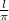 \frac{l}{ \pi }