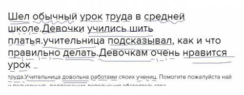 Шел обычный урок труда в средней школе.девочки учились шить платья.учительница подсказывал, как и чт