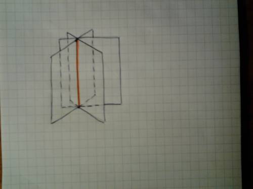 Как изобразить три плоскости , пересекающиеся по общей прямой