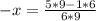 -x= \frac{5*9-1*6}{6*9}