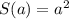 S(a)=a^2