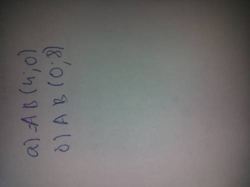 Найдите расстояние между точками а и в если : а) а (2; 7) , в (-2; 7) ; б) а (-5; 1) , в (-5; -7)