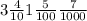 3 \frac{4}{10} 1 \frac{5}{100} \frac{7}{1000}