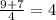 \frac{9+7}{4} =4