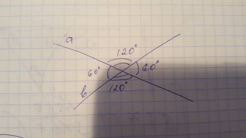 Начерти прямые a и d если один из углов образовавшихся при их пересечении равен 60 градусов если смо