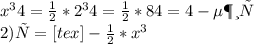 x^{3} 4= \frac{1}{2}*2^{3}&#10; 4= \frac{1}{2}*8&#10; 4=4 - лежит \\2)у=[tex]- \frac{1}{2}* x^{3}