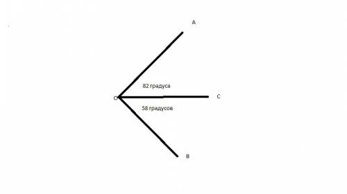 Из точки о проведены 3 луча : оa; ов и ос. найдите величину угла aов, если градусные меры углов aoc