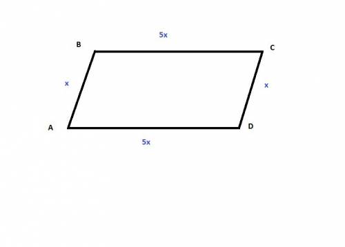 Найдите стороны параллелограмма если его периметр равен 30 см и одна сторона больше другой в 5 раз