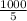 \frac{1000}{5}