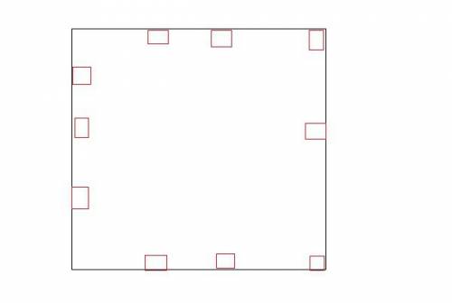 Расставть десять стульев в квадратной комнате ,что бы на каждой стене было равное кол-во стульев