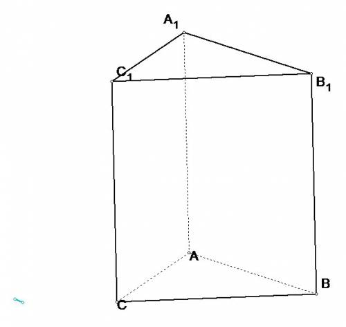 Дополнить чертеж призмы треугольника невидимым линиями