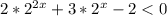 2*2^{2x}+3*2^x-2