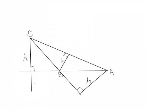 Постройте треугольник авс, где угол в-тупой. проведите высоты.. 10 . сделайте !