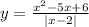 y= \frac{x^2-5x+6}{|x-2|}