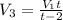 V_3= \frac{V_1t}{t-2}