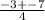 \frac{-3+ - 7 }{4}