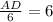 \frac{AD}{6}=6