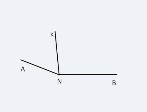 Луч nk проходит между сторонами угла anb равного 170 градусов, и делит его на два угла. найдите вели