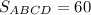 S_{ABCD}=60