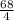 \frac{68}{4}