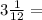 3\frac{1}{12} =