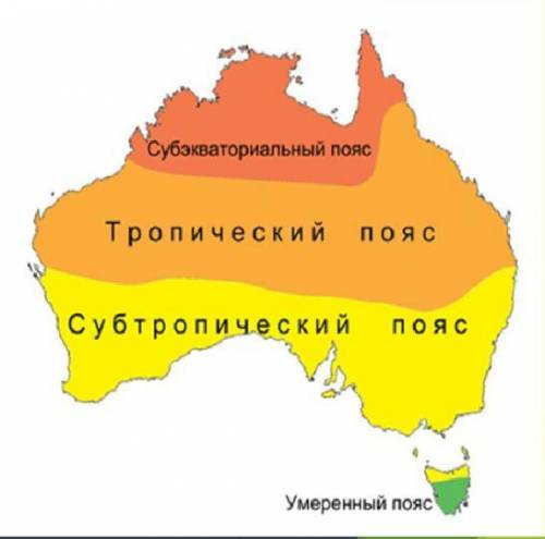 Характеристика тропического пояса материка австралия