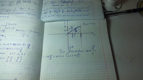 Вычислите площадь фигуры,ограниченной линниями: у=sinx; у=0; х=0; х=п/2