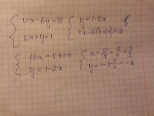 Яточно не уверен, но по моему это добавления. {4x-6y=18 {2x+y=1