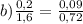 b) \frac{0,2}{1,6}= \frac{0,09}{0,72}