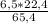 \frac{6,5*22,4}{65,4}