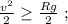 \frac{v^2}{2} \geq \frac{Rg}{2} \ ;