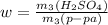 w= \frac{ m_{3}( H_{2}S O_{4}) }{ m_{3}(p-pa) }