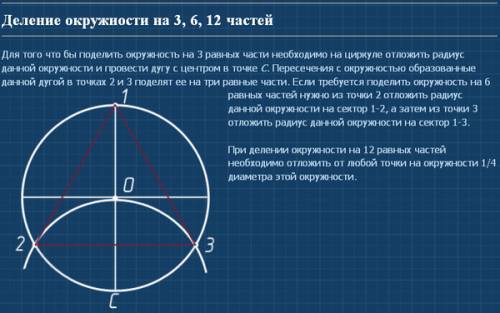 Начерти окружность радиусом 3см 2мм.разделиее на 3 равные части