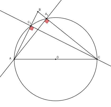 Втреугольнике abc проведены высоты aa1 и cc1. ba1 равно 4, ab=9, c1b = 2. найти сb.