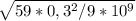 \sqrt{59*0,3^{2}/9*10^{9}}