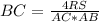 BC= \frac{4RS}{AC*AB}