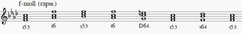 Построить t53-t6-s53-t6-d64-t53-s64-t53 гармоничный вид фа минор