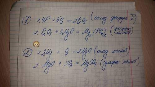 Составьте уравнение цепи превращений: p-> p2o5-> mg3(po4)2; mg-> mgo-> mgso4. назовите п