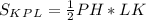 S_K_P_L = \frac{1}{2} PH*LK