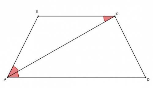 Врівнобічній трапеції діагональ поділяє гострий кут навпіл.знайти периметр трапеції якщо її основи д