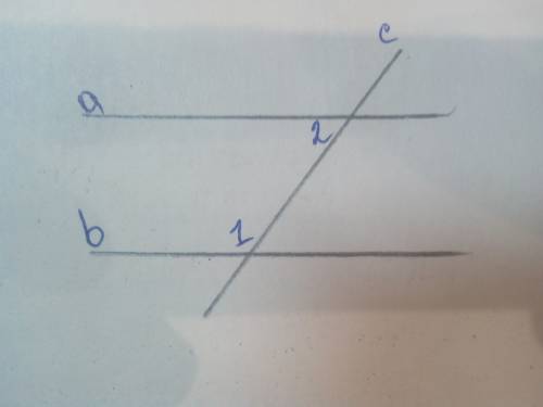 Дано: a || b. угол 1 больше угла 2 в 2 раза найти угол 1 и угол 2
